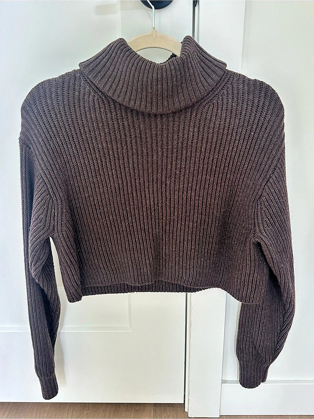 Babaton Cowl Neck Sweater in Brown Size XXS Like